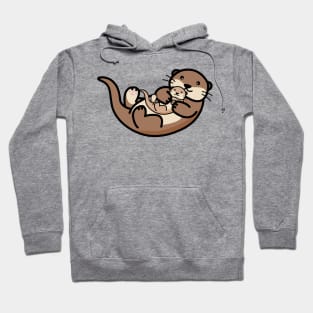 Otter with baby Hoodie